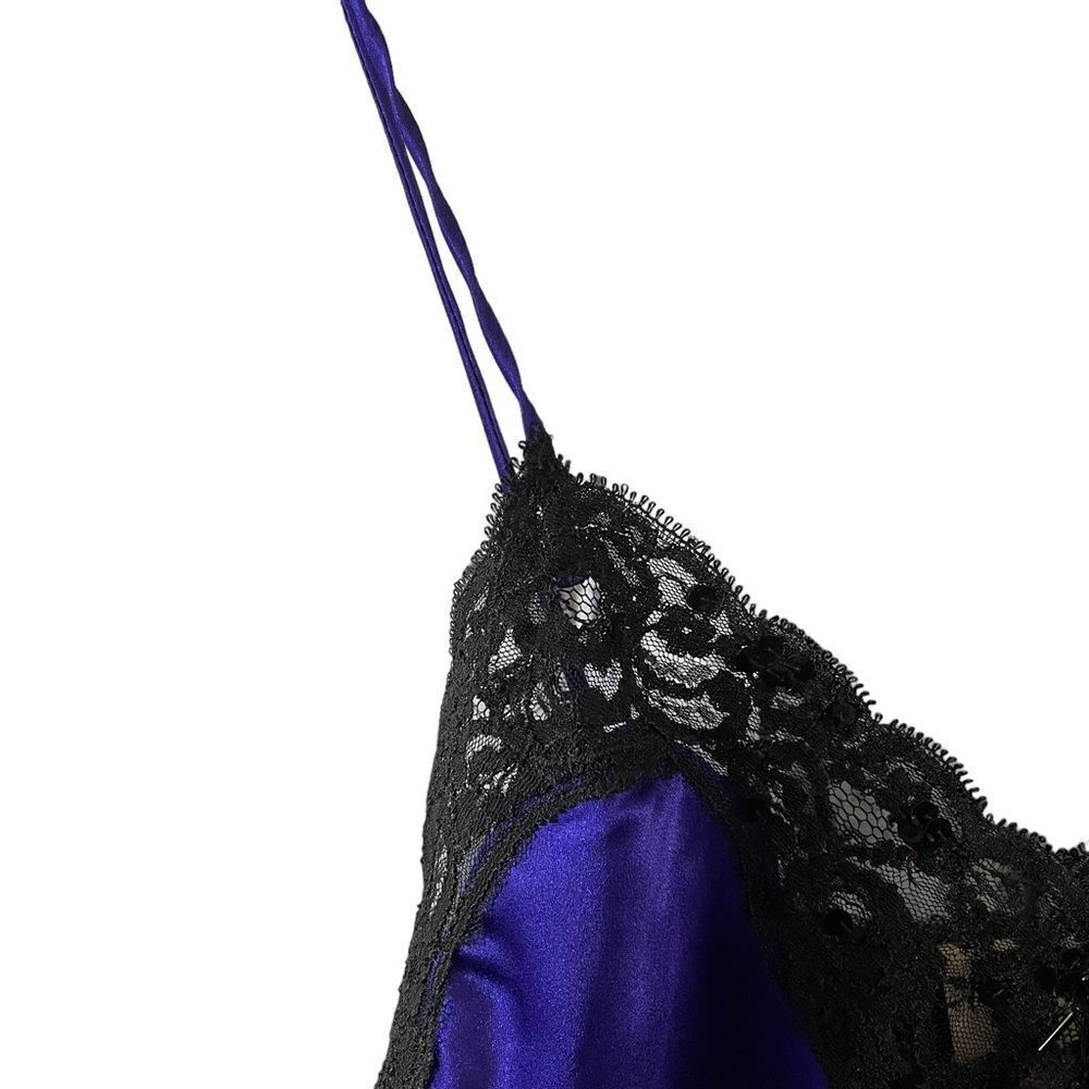 Vintage Victoria's Secret Gold Label Purple Lace Cami Size P - Picture 4 of 6